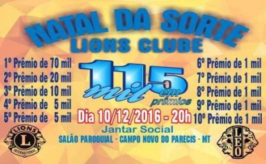 12/2018 - 9Âº NATAL DA SORTE DO LIONS CLUBE